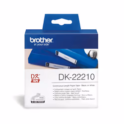 DK-22210 - Black on white - Roll (2.9 cm x 30.5 m) labels - for Brother QL-1050, 1060, 500, 550, 560, 570, 580, 600, 650, 700 ...