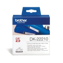 DK-22210 - Black on white - Roll (2.9 cm x 30.5 m) labels - for Brother QL-1050, 1060, 500, 550, 560, 570, 580, 600, 650, 700, 710, 720, 820