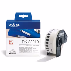 DK-22210 - Black on white - Roll (2.9 cm x 30.5 m) labels - for Brother QL-1050, 1060, 500, 550, 560, 570, 580, 600, 650, 700, 710, 720, 820