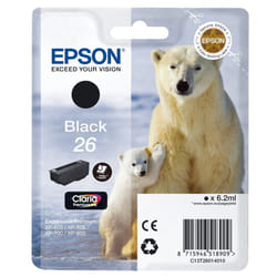 Epson Polar Bear 26 Ink Cartridge - Standard, Black
