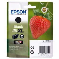 Epson Claria No.29 Home Strawberry Ink Cartridge - X-Large High Capacity, Black
