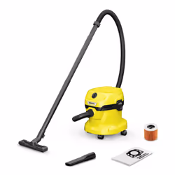 Kärcher 1.628-009.0, Dry&wet, Black, Yellow, Fleece, Buttons, Plastic, 12 L