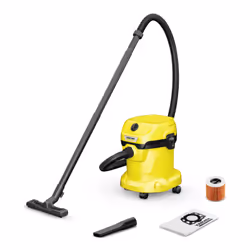 Kärcher WD 2 V-15/4/18/C, 1000 W, Drum vacuum, Dry&wet, Dust bag, 15 L, Filtering