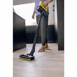 Kärcher 1.198-621.0 stick vacuum/electric broom 2-in-1 stick vacuum Battery Dry EPA Bagless 0.65 L Black, Yellow 2.55 Ah