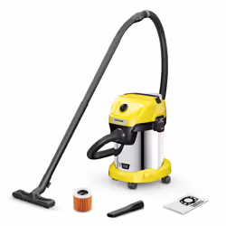 Kärcher WD 3-18 S, 225 W, Drum vacuum, Dry&wet, Bagless, 17 L, Fabric