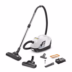 Kärcher DS 6 Plus, 650 W, Cylinder vacuum, Dry, Bagless, 2 L, HEPA, Water