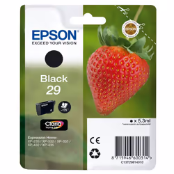 Epson Claria No.29 Home Strawberry Ink Cartridge - Standard, Black