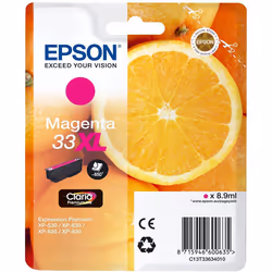 Epson 33XL Magenta Oranges High Yield, Genuine, Claria Premium Ink, Amazon Dash Replenishment Ready