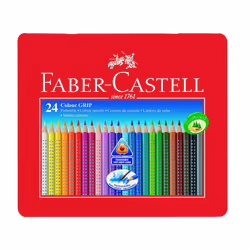 Faber-Castell Tin of 24 Colour GRIP 2001 pencils