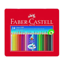 Faber-Castell Tin of 24 Colour GRIP 2001 pencils