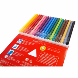 Faber-Castell Wallet of 20 GRIP Colour Markers