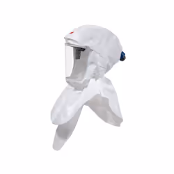 3M S657 VERSAFLO HEADTOP WITH SHOULDER COVERAGE WHITE