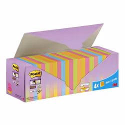 3M Post-it, Square, Blue, Green, Orange, Pink, Yellow, Paper, 60%, 76 mm, 100 sheets