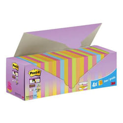3M Post-it note paper Square Blue, Green, Orange, Pink, Yellow 100 sheets Self-adhesive