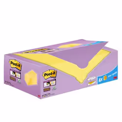 Post-It 3M Super Sticky gelb, Square, Yellow, Paper, 76 mm, 127 mm, 100 sheets