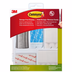 Fixing Kit Assorted, For Hanging Picture Frames, Posters and Light Objects - Damage Free, White
