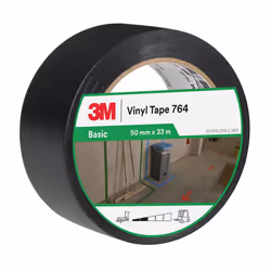General Purpose Vinyl Tape 764i, 50 mm x 33 m, Black