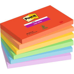 Post-It Post it Super Sticky Notes Playful Colours 76x127mm 90 Sheets