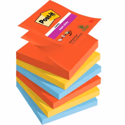 Post-It Post it Super Sticky Z Notes Playful Colours 76x76mm 90 Sheets