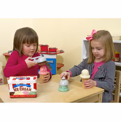 Melissa & Doug 14087 Scoop and Stack Ice Cream Cone Magnetic Pretend Play Set