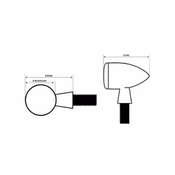 SHIN YO MICRO-BULLET indicators, silver