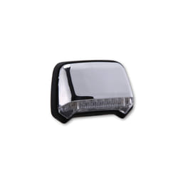 SHIN YO LED taillight, chrome-plated, clear glass, silver