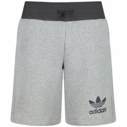 Men Adidas Shorts Fleece Fabric Knee Length Pant - Grey - S89961, M