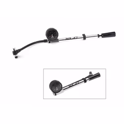 XLC 2501956610, Hand air pump, Bicycle, Black, Silver, 28 bar, Aluminium, 3.81 cm