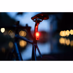 XLC 2500218910 flashlight Black, Red Bike flashlight LED