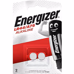 Energizer LR44/A76 Alkaline Batteries, 1.5V, Pack of 2