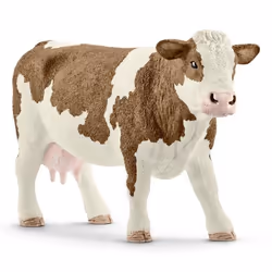 schleich Simmental cow, 3 yr(s), Brown, White