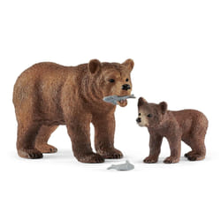schleich WILD LIFE Grizzly bear mother with cub
