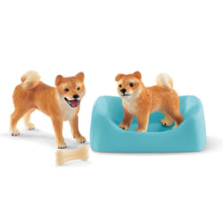 schleich Shiba Inu mother and puppy