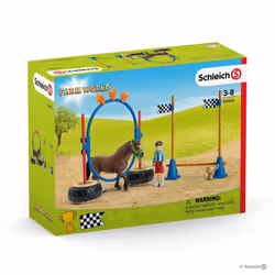 schleich FARM WORLD Pony agility race, Farm, 3 yr(s), Multicolour, Plastic