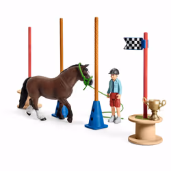 schleich FARM WORLD Pony agility race