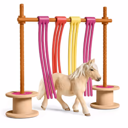 schleich FARM WORLD Pony curtain obstacle, 3 yr(s), Multicolour, Plastic
