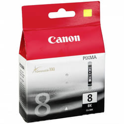 Canon No. 8 Black Ink Cartridge (Chromalife 100 Inks, CLI-8BK)