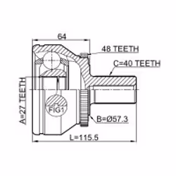 FEBEST 2710-XC90WDA48 not categorized