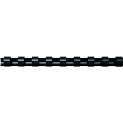 Fellowes A4 16 mm Plastic Binding Combs for Comb Binding Machine, Binds 101 to 120 Pages, Black, Pack of 100