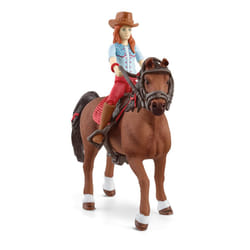 Schleich Horse Club  Horse Toys for Girls and Boys  Hannah and Cayenne with Rider and Horse Toy  Ages 5+