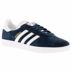 ) Adidas Originals gazelle leather mens trainers navy UK Size - Navy, 8 (Adults'