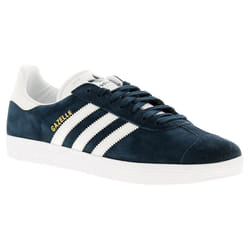 ) Adidas Originals gazelle leather mens trainers navy UK Size - Navy, 8 (Adults'