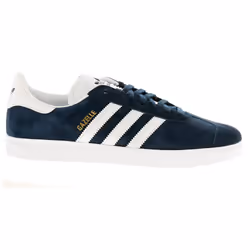) Adidas Originals gazelle leather mens trainers navy UK Size - Navy, 8 (Adults'