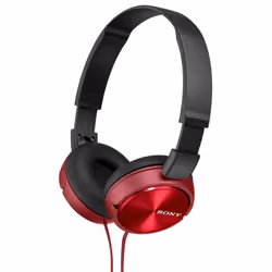 Sony MDR-ZX310/RQ(AE) Foldable Headphones - Metallic Red