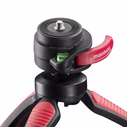 Mantona 21408 tripod Smartphone/Digital camera 3 leg(s) Black, Red