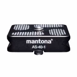 Mantona 21460, Black, Rubber, 1/4", 40 mm, 38 mm, 10 mm
