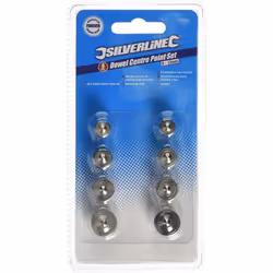 Silverline 733252 Dowel Centre Point, 6-12 mm - Set of 8