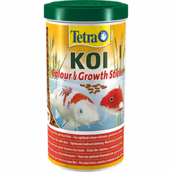 Tetra Pond Koi Sticks Colour and Growth, Premium Fish Food for All Koi Fish, 1 Litre