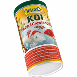 Tetra Pond Koi Sticks Colour and Growth, Premium Fish Food for All Koi Fish, 1 Litre