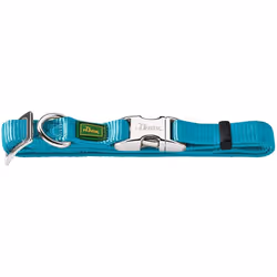 Hunter - Collar Vario Basic resealable aluminum neck L 45-65 cm Turquoise
